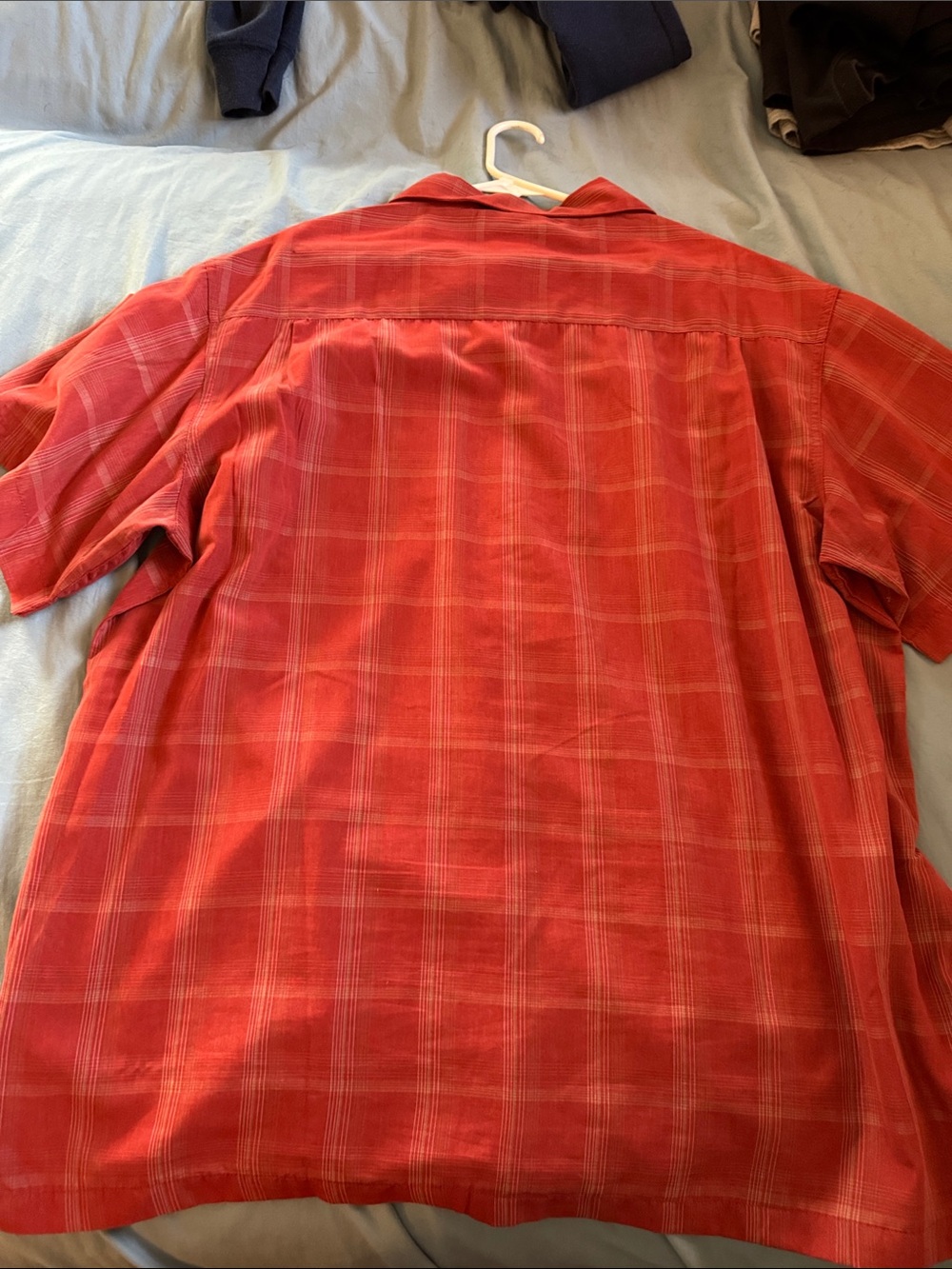 Haggar Red Plaid Short-Sleeve Button-Down Shirt - Picture 4 of 4